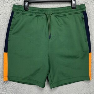 Boden Mens Athletic Shorts Medium Green Drawstring Elastic Waist Running‎ Pocket